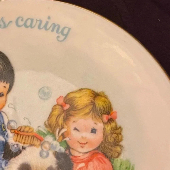 Gift Porcelain Mini 5" Decorative Plate 22K Gold Trim Avon Mother's Day 1989 VTG - Picture 4 of 9